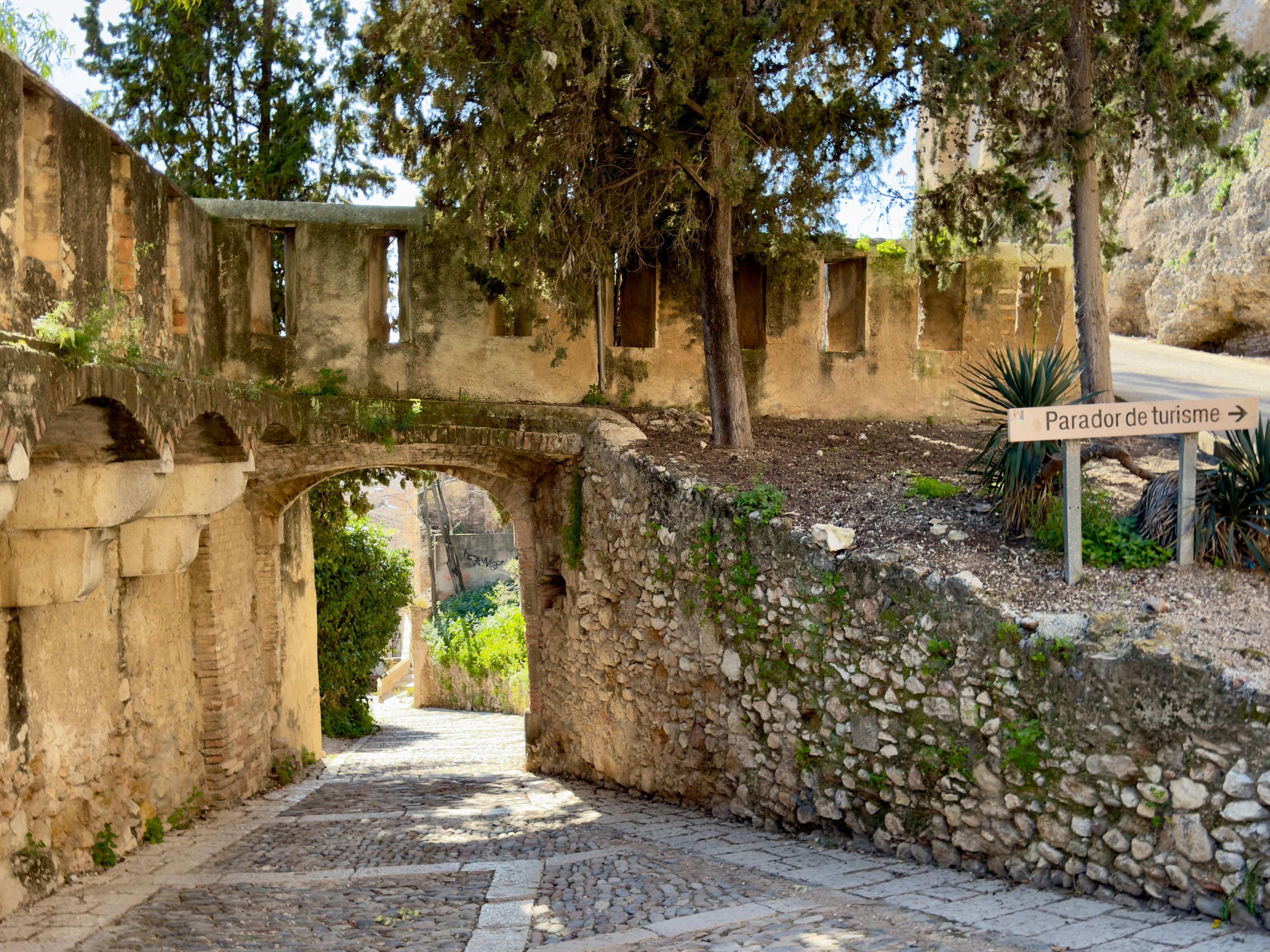 Walk down from the Parador into town
