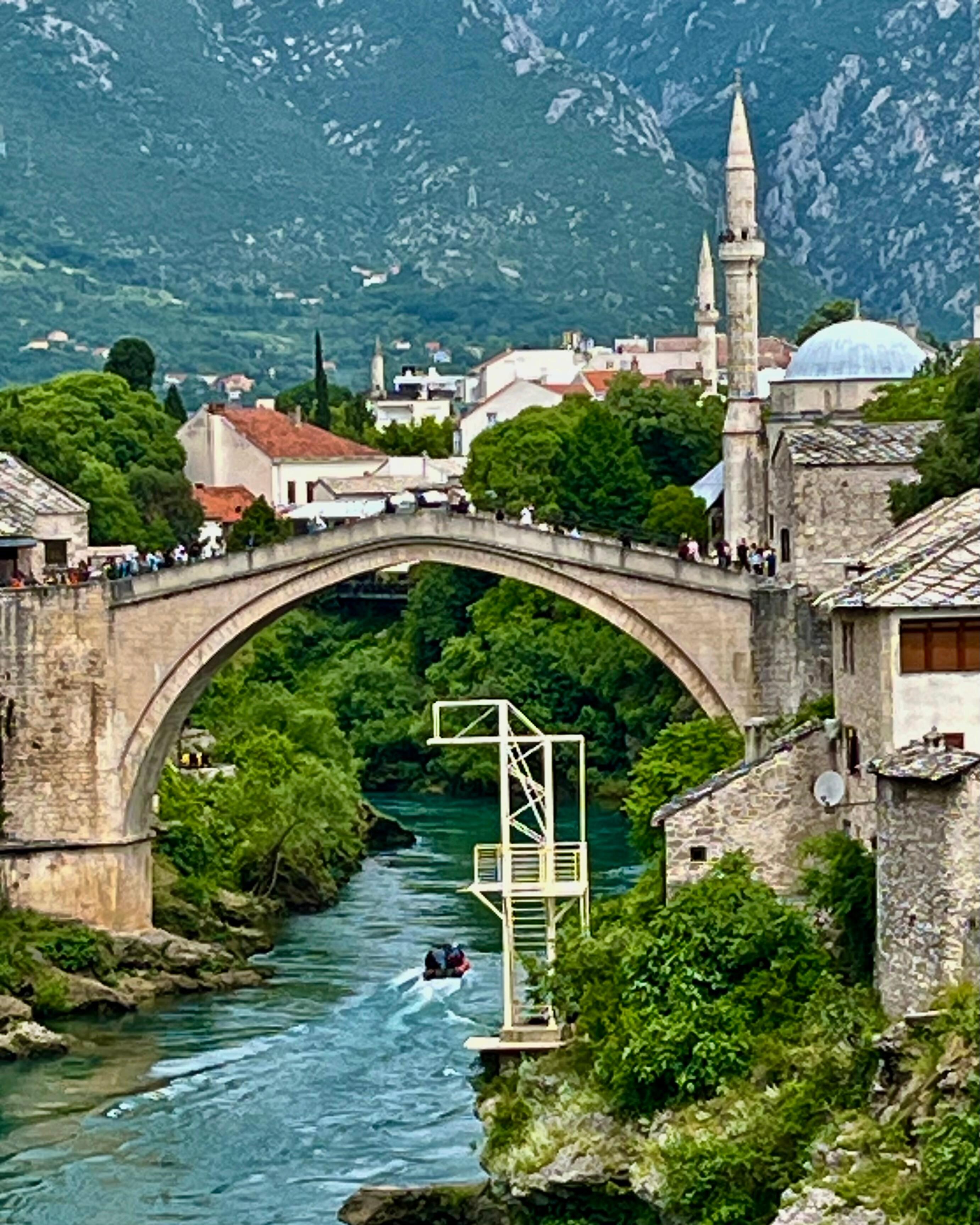 Easy walk to the Stari Most Bridge. 