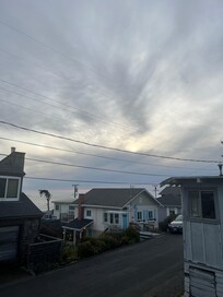 Sun starting to set.