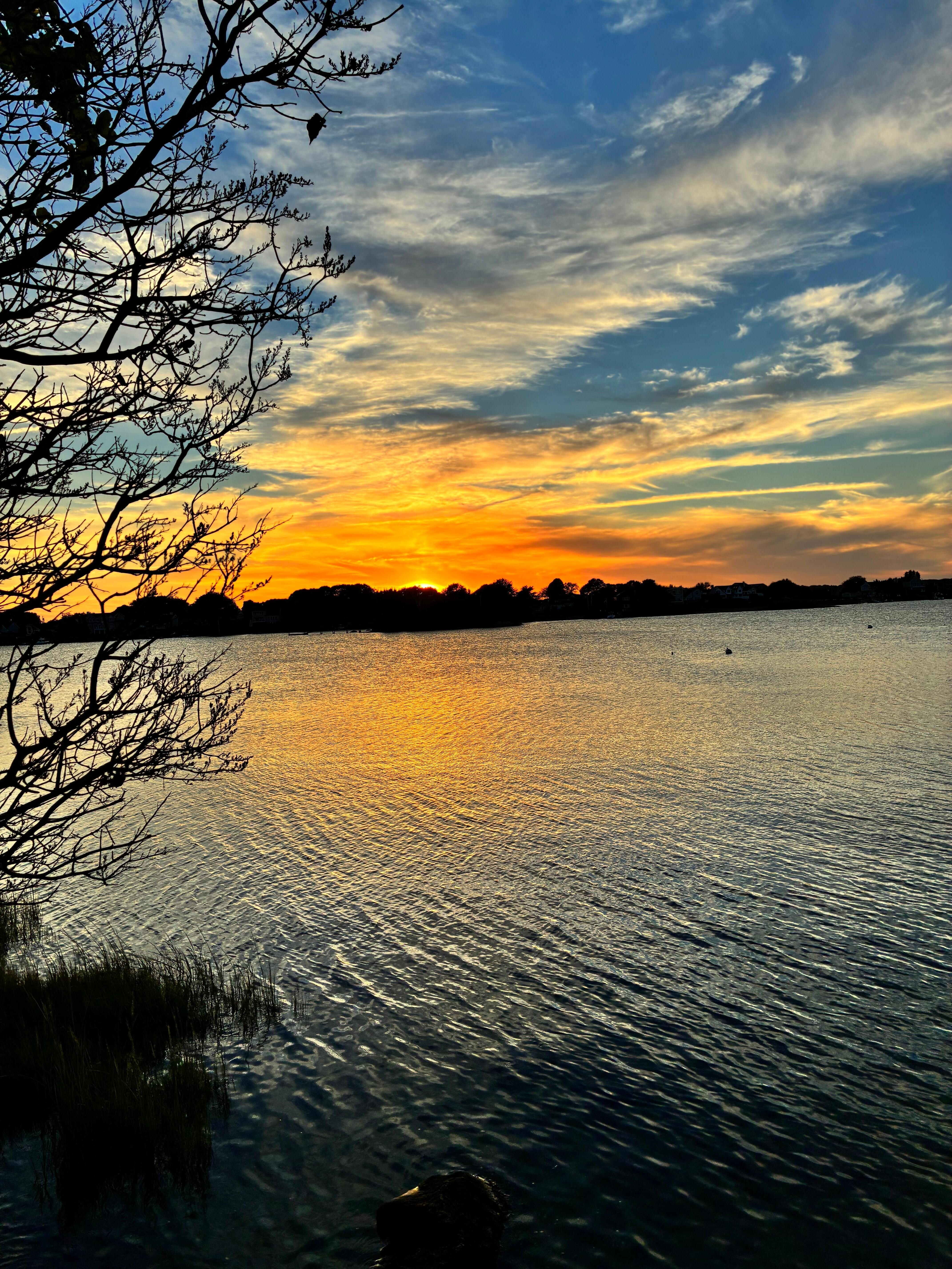 Sunset over the Salt Pond