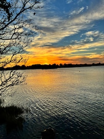 Sunset over the Salt Pond