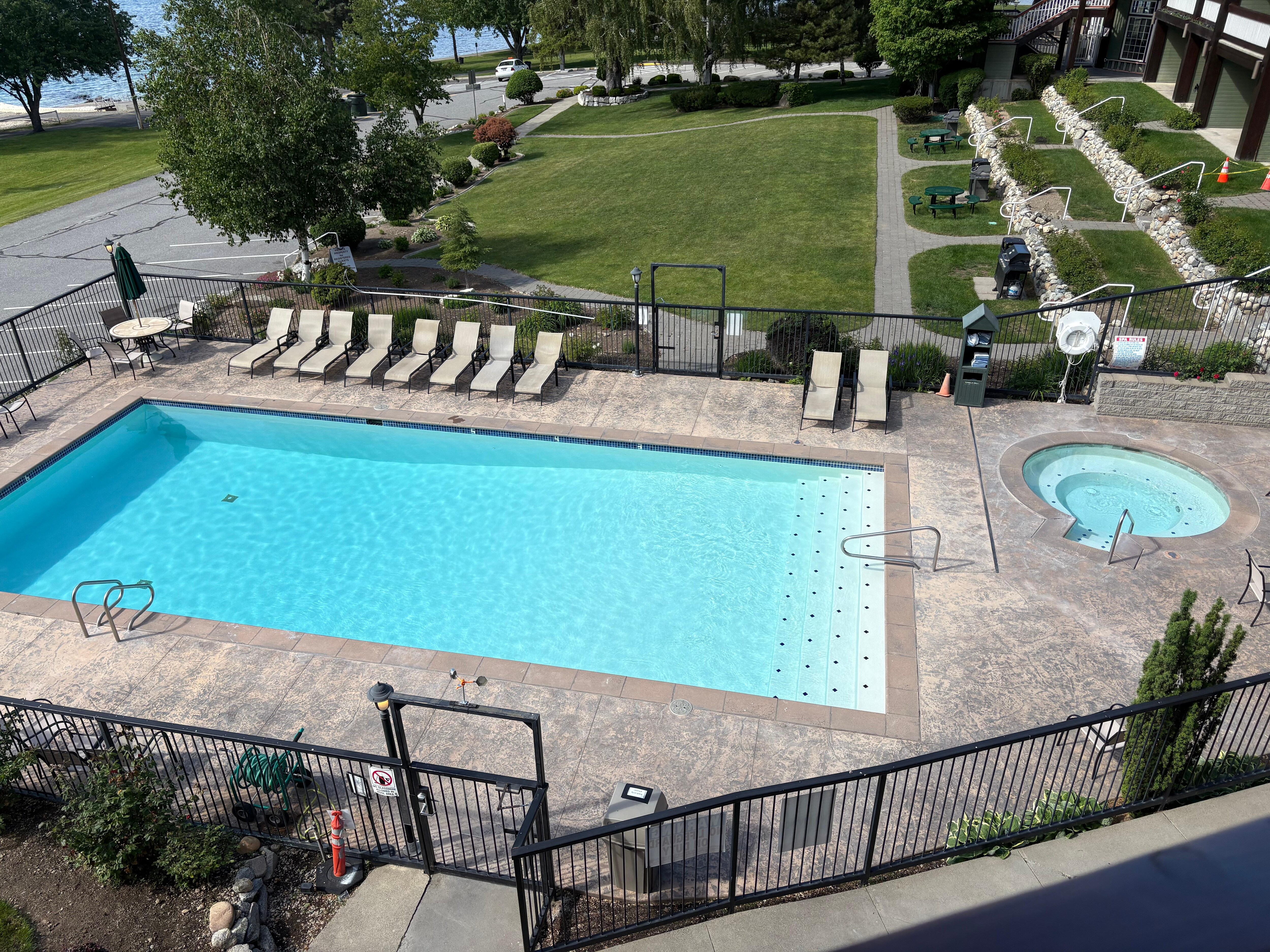 Outside pool