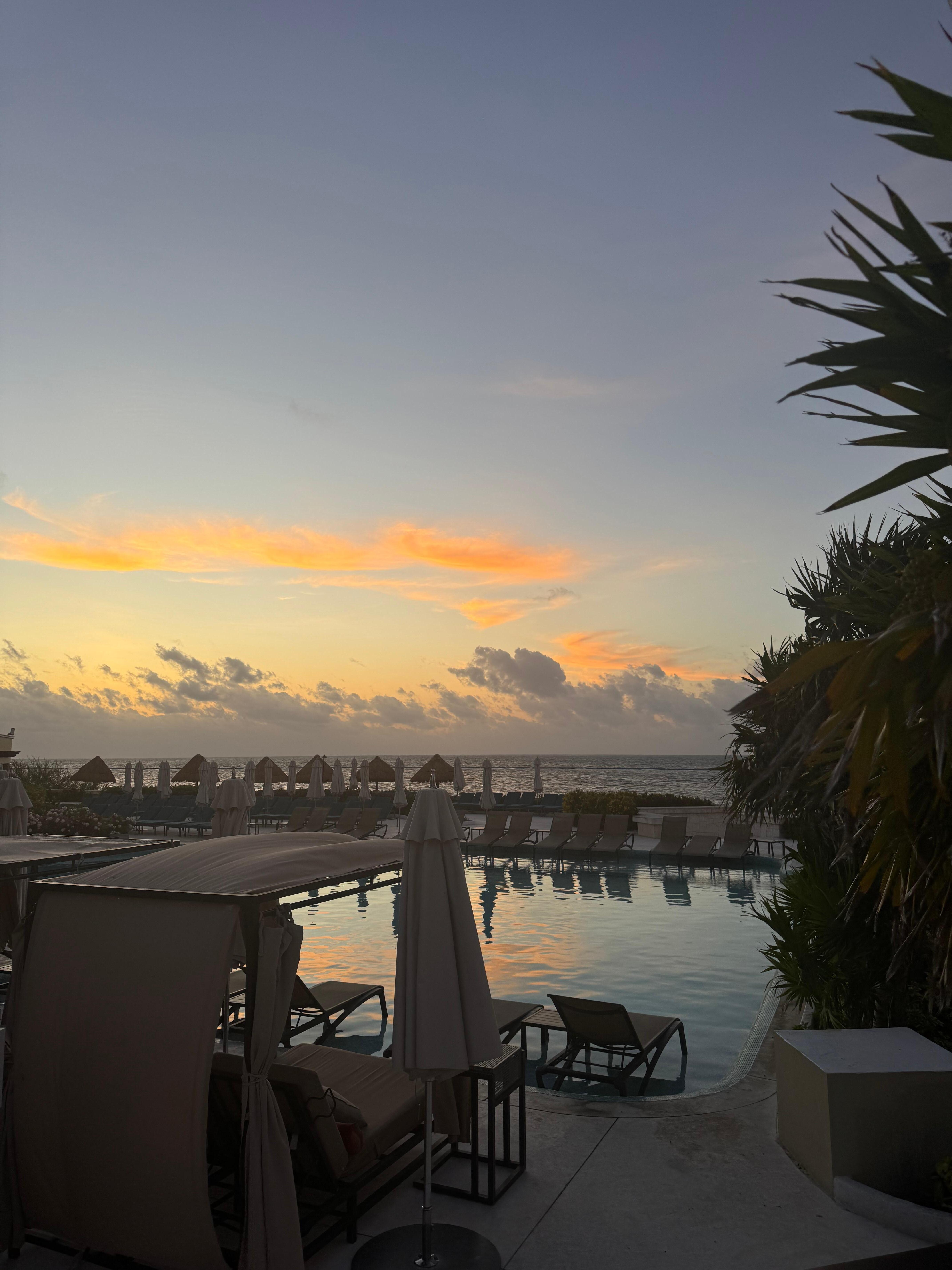 Sunrise at the hotel