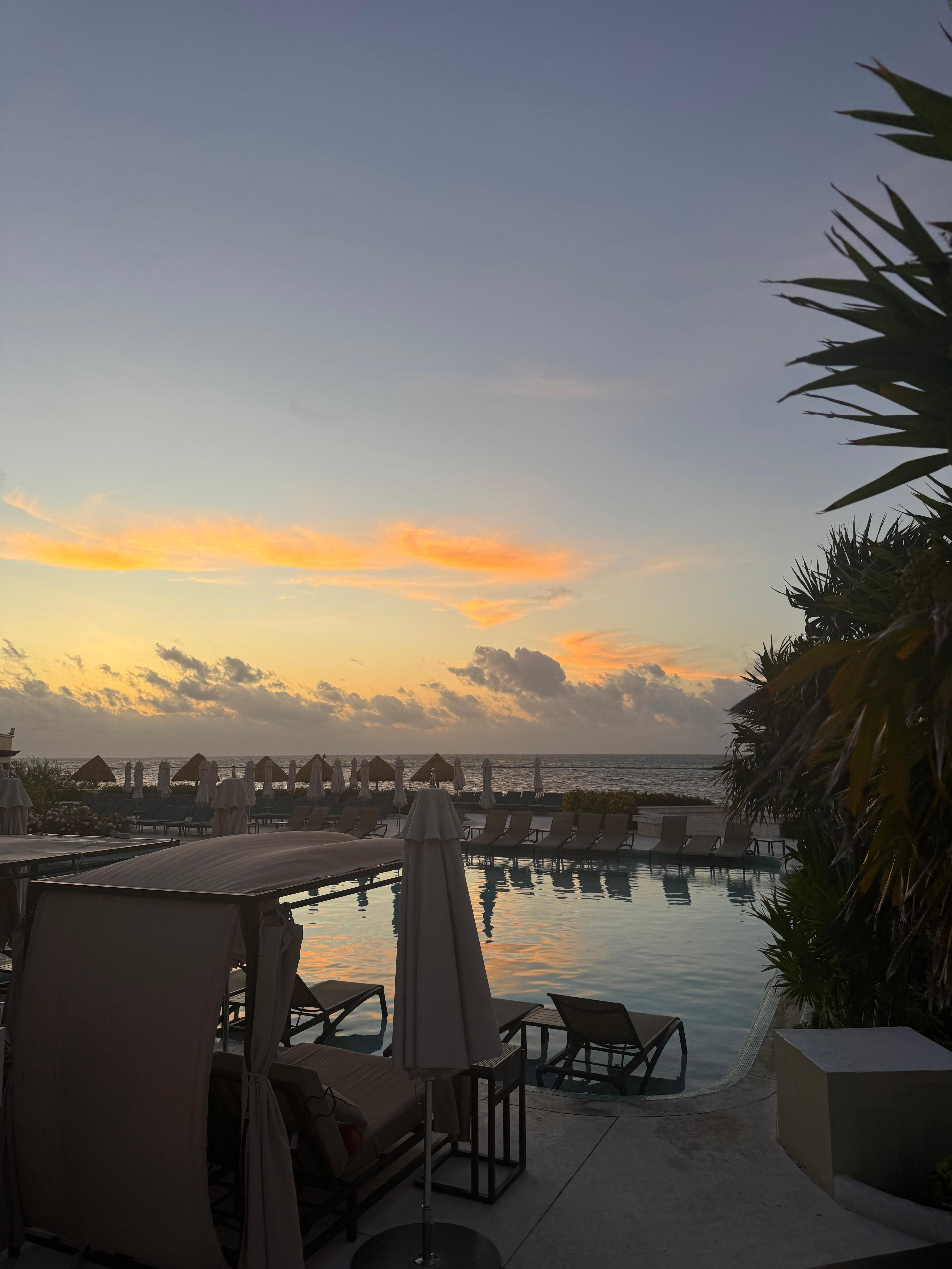 Sunrise at the hotel
