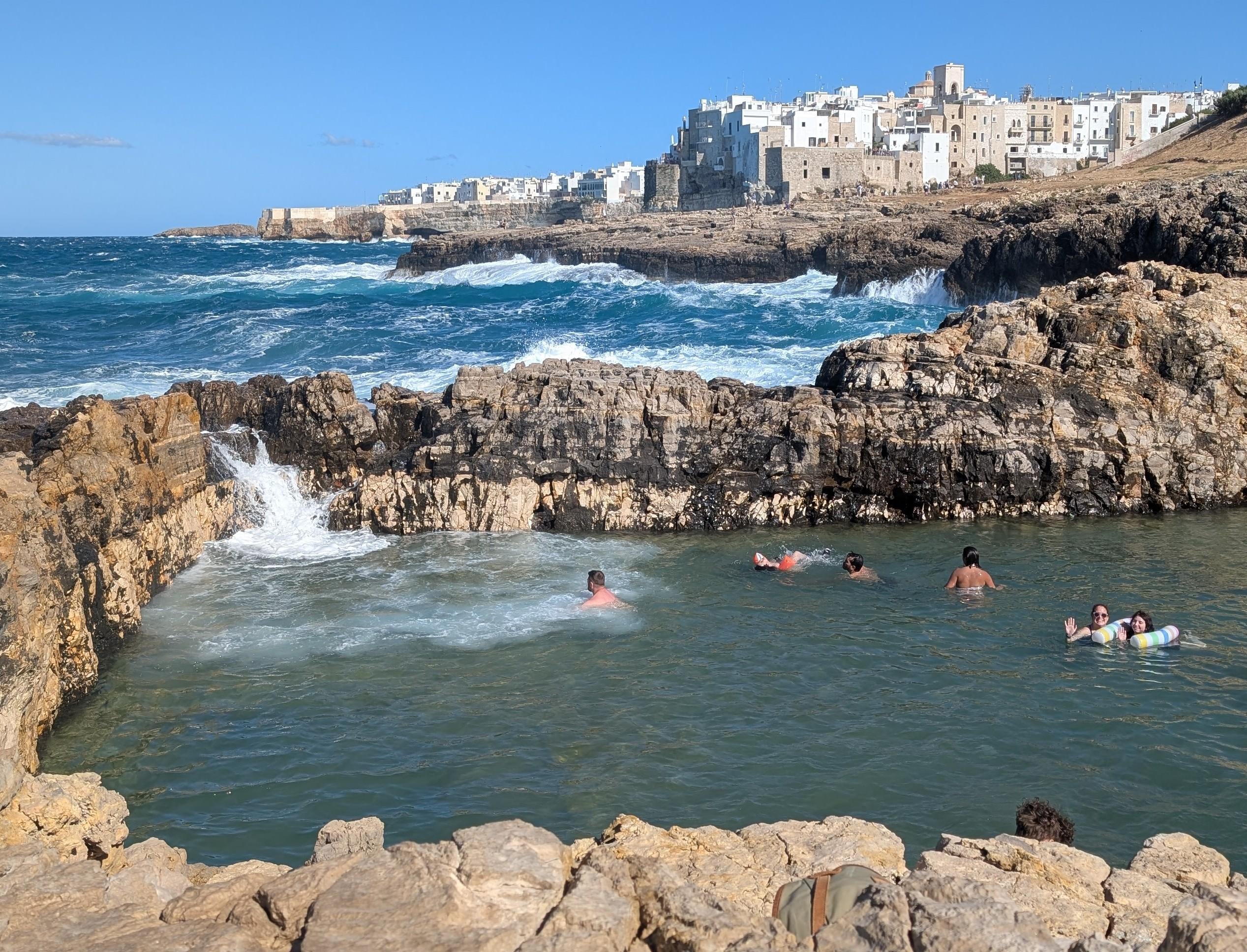 2nd beach with "pool".  Be careful climbing rocks to access it but it's beautiful and not too crowded.