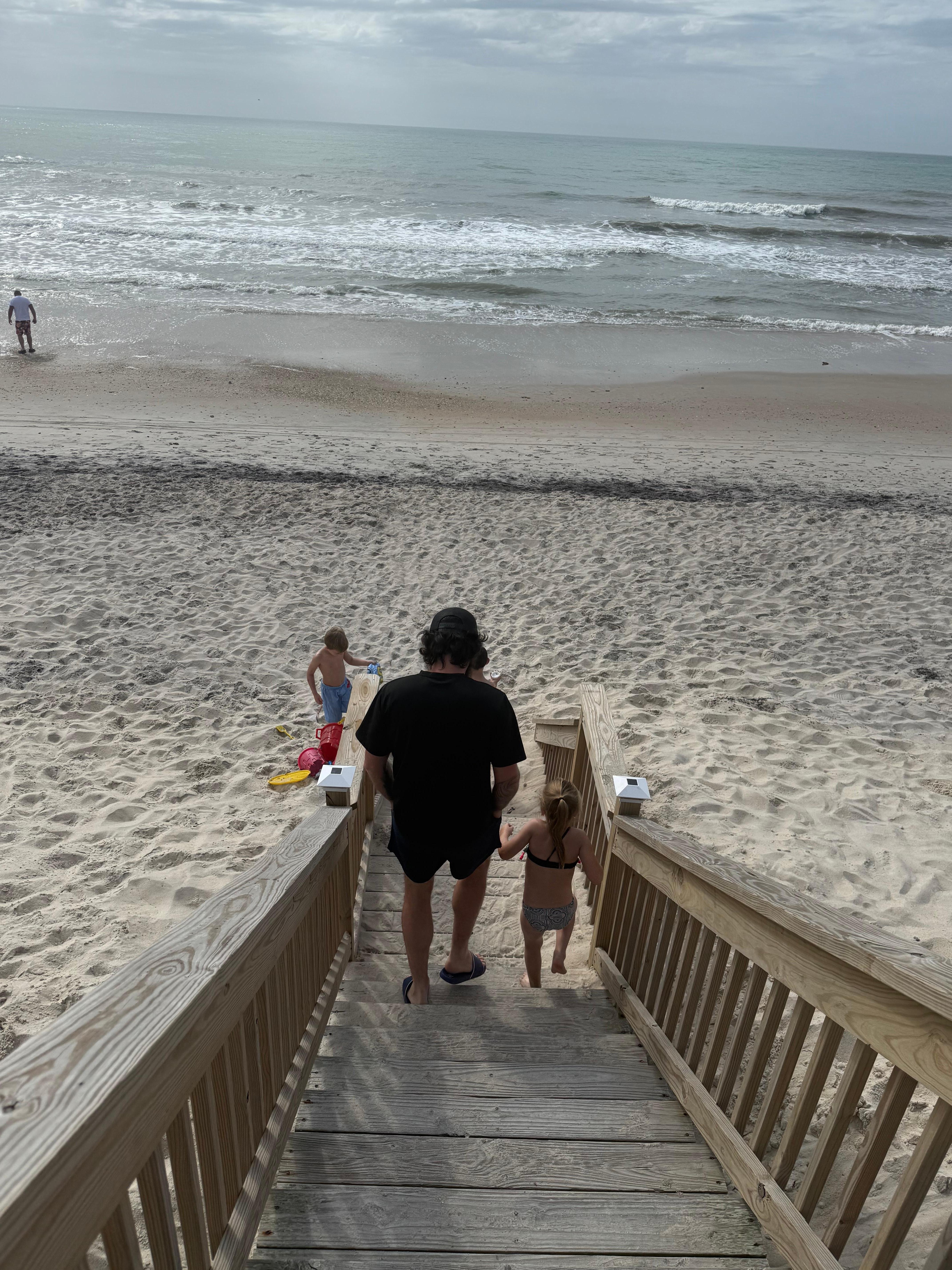 View from walkway to beach 