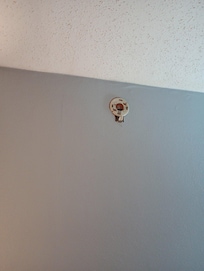Broken and missing fire extinguisher