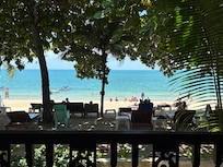 View from beachfront bungalow