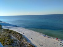 Morning view down the beach
