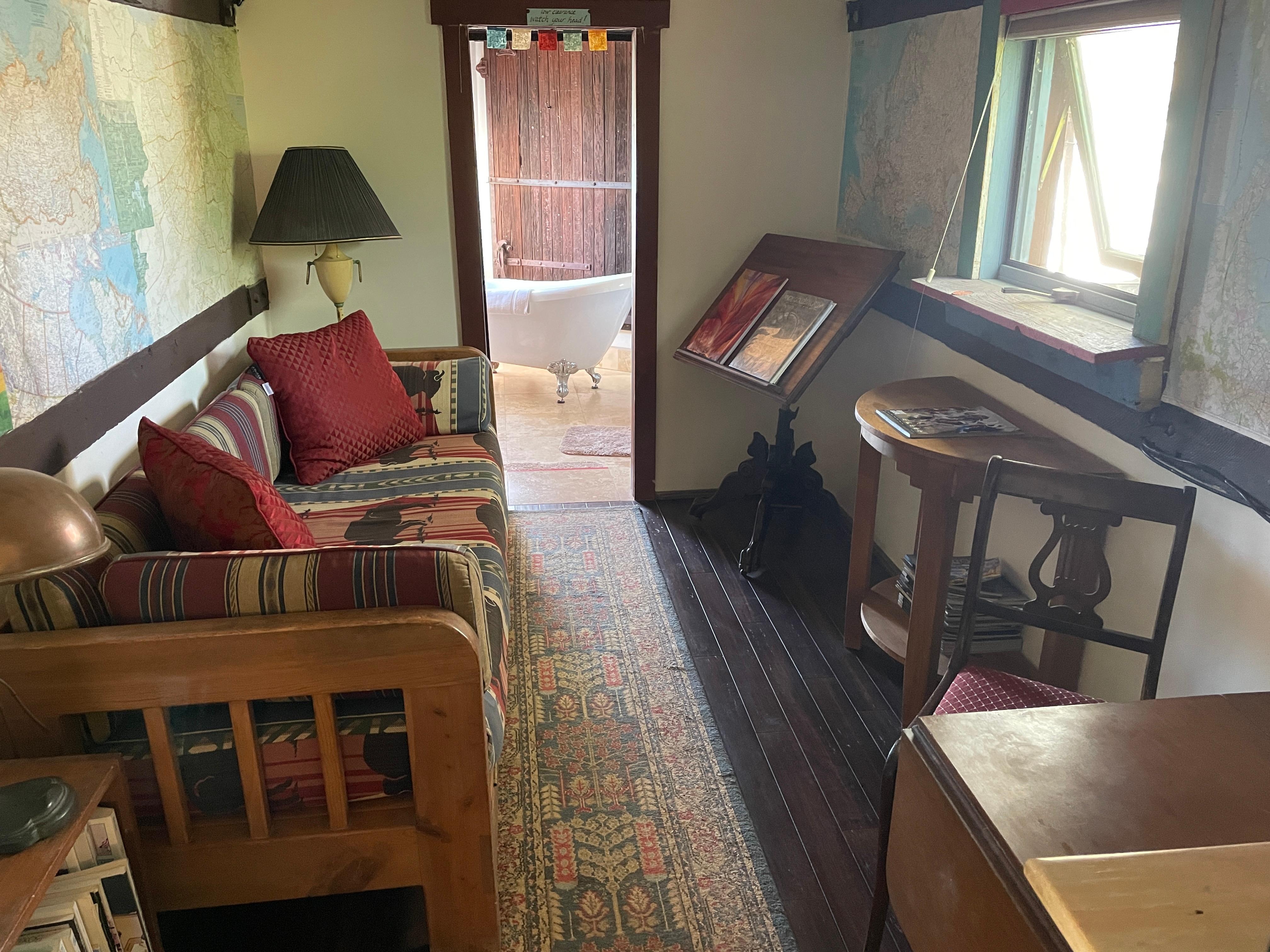 Living room and writing desk