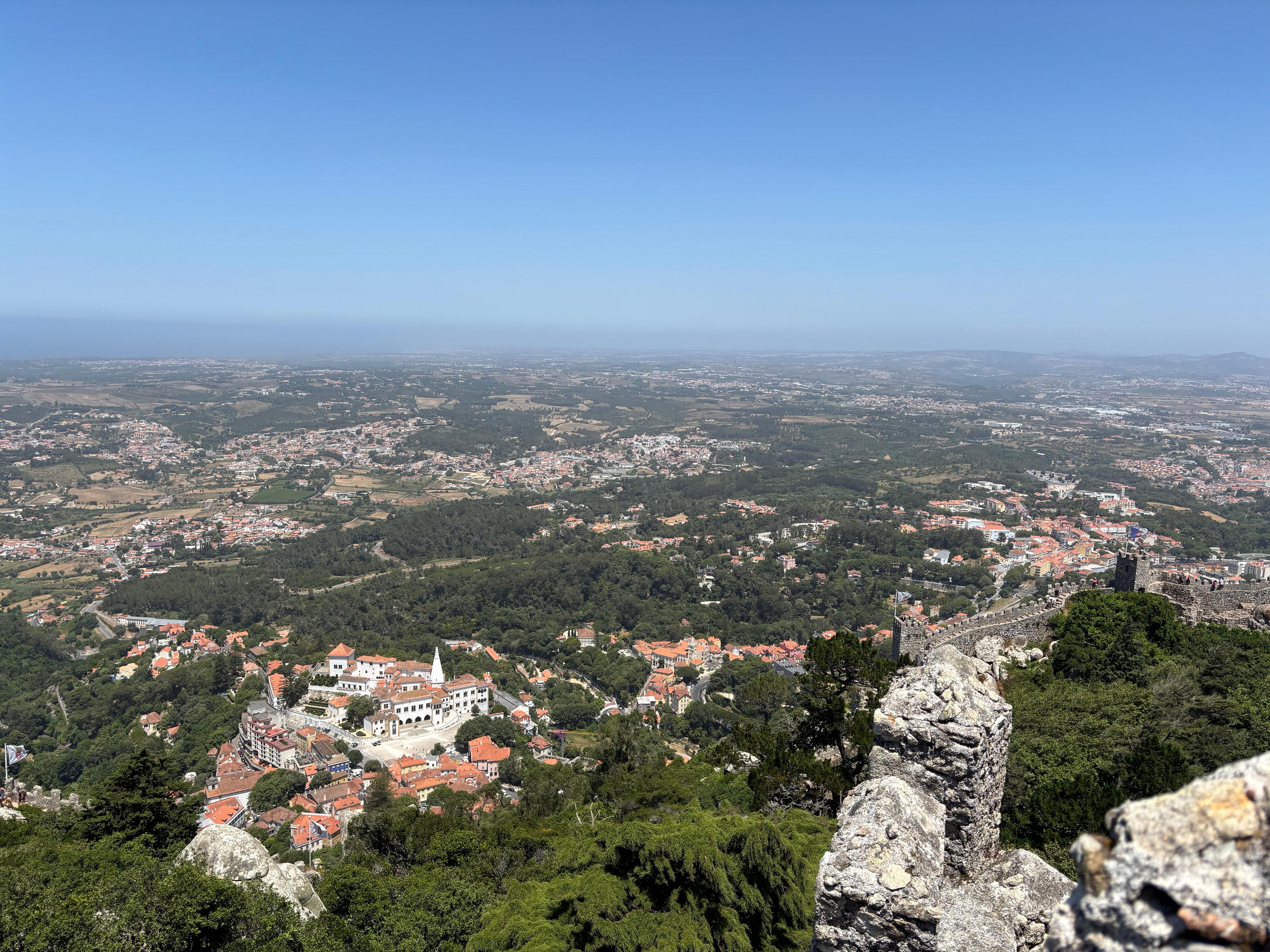 View from Moorish castle in Sintra