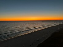 Post sunset view to west from condo.