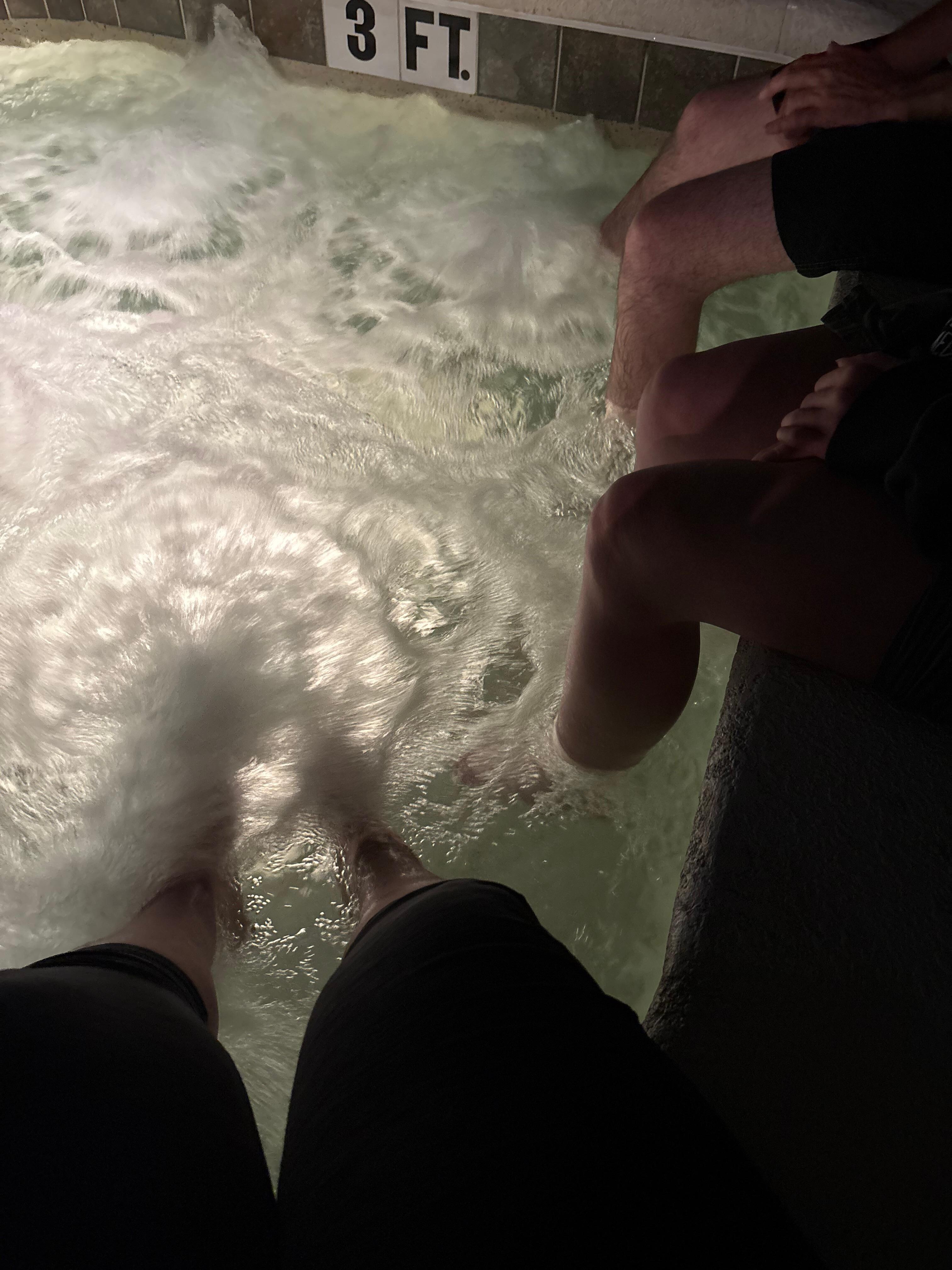 The hot tub was great