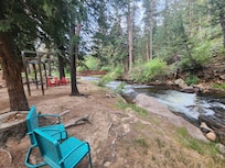 Sitting area near stream