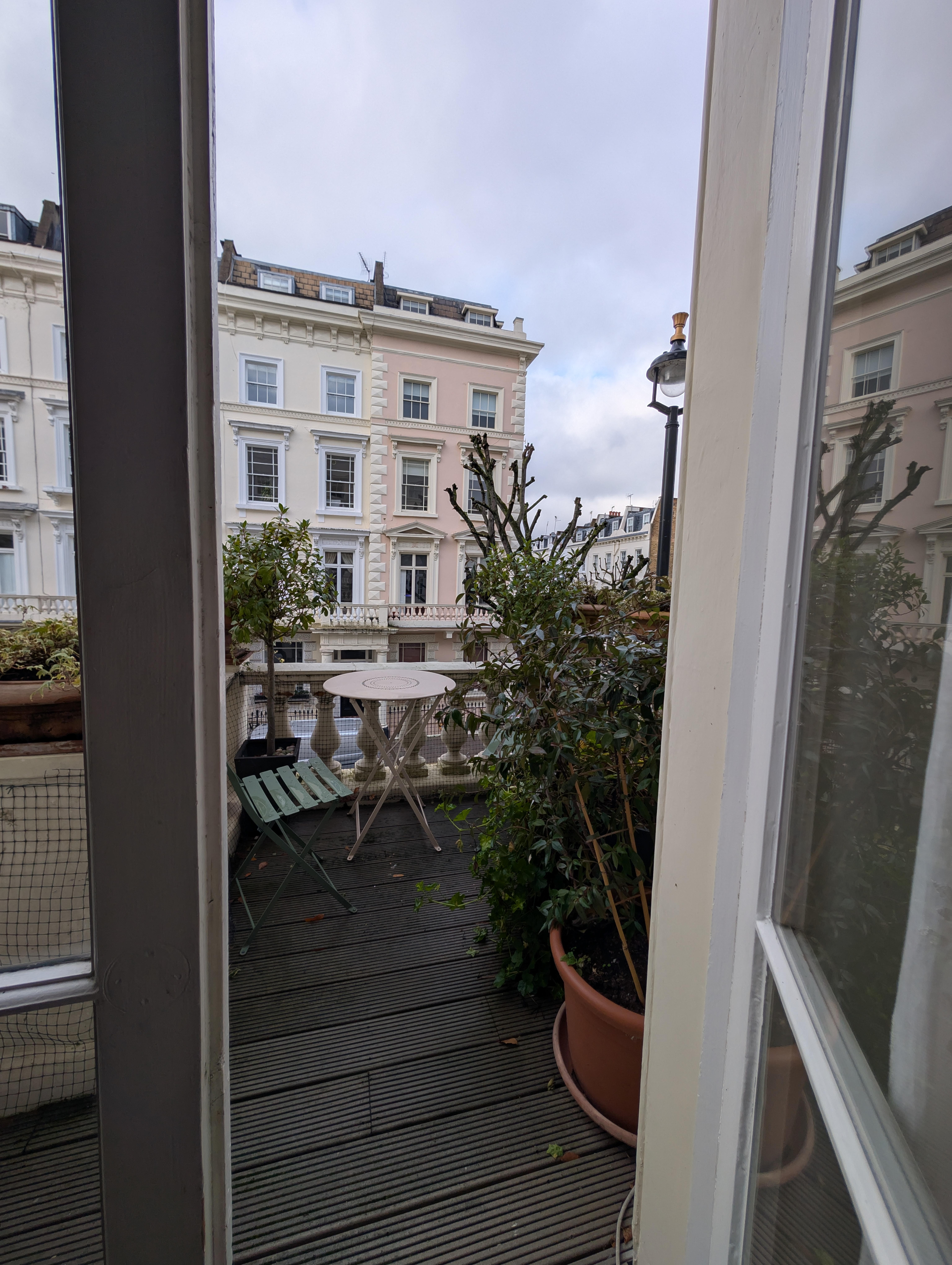 Lovely seating area at the front.