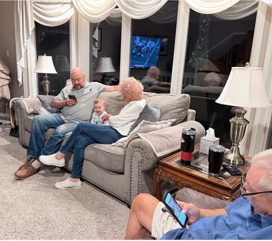 All generations were very happy and enjoyed being able to stay together. We had 5 generations in the house from 91 yrs old to 7 months!