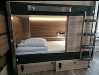 Comfortable bed & pillow!! Locked drawer below to store valuables, etc.