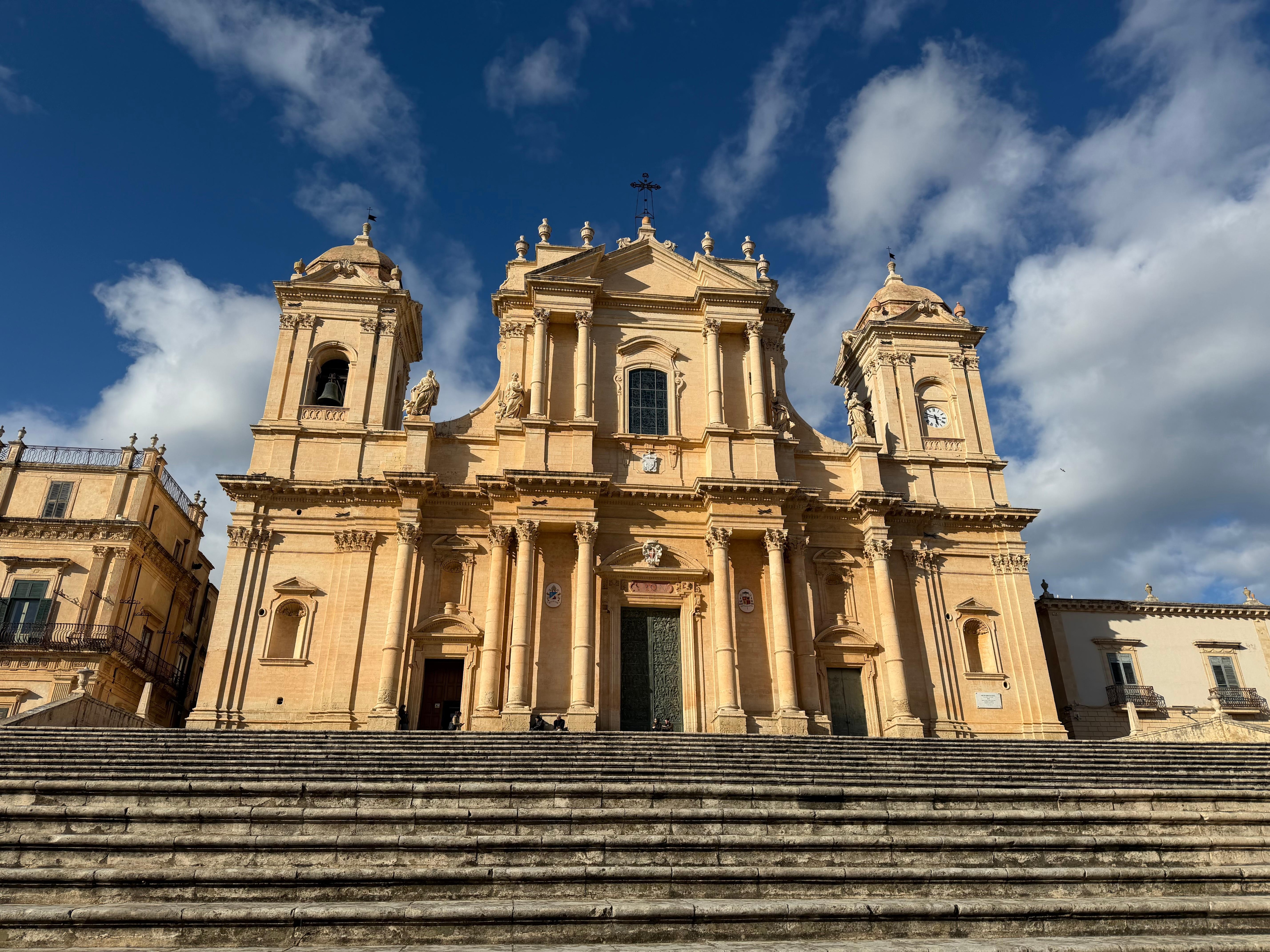 The Noto cathedral, just a few steps away from the hotel
