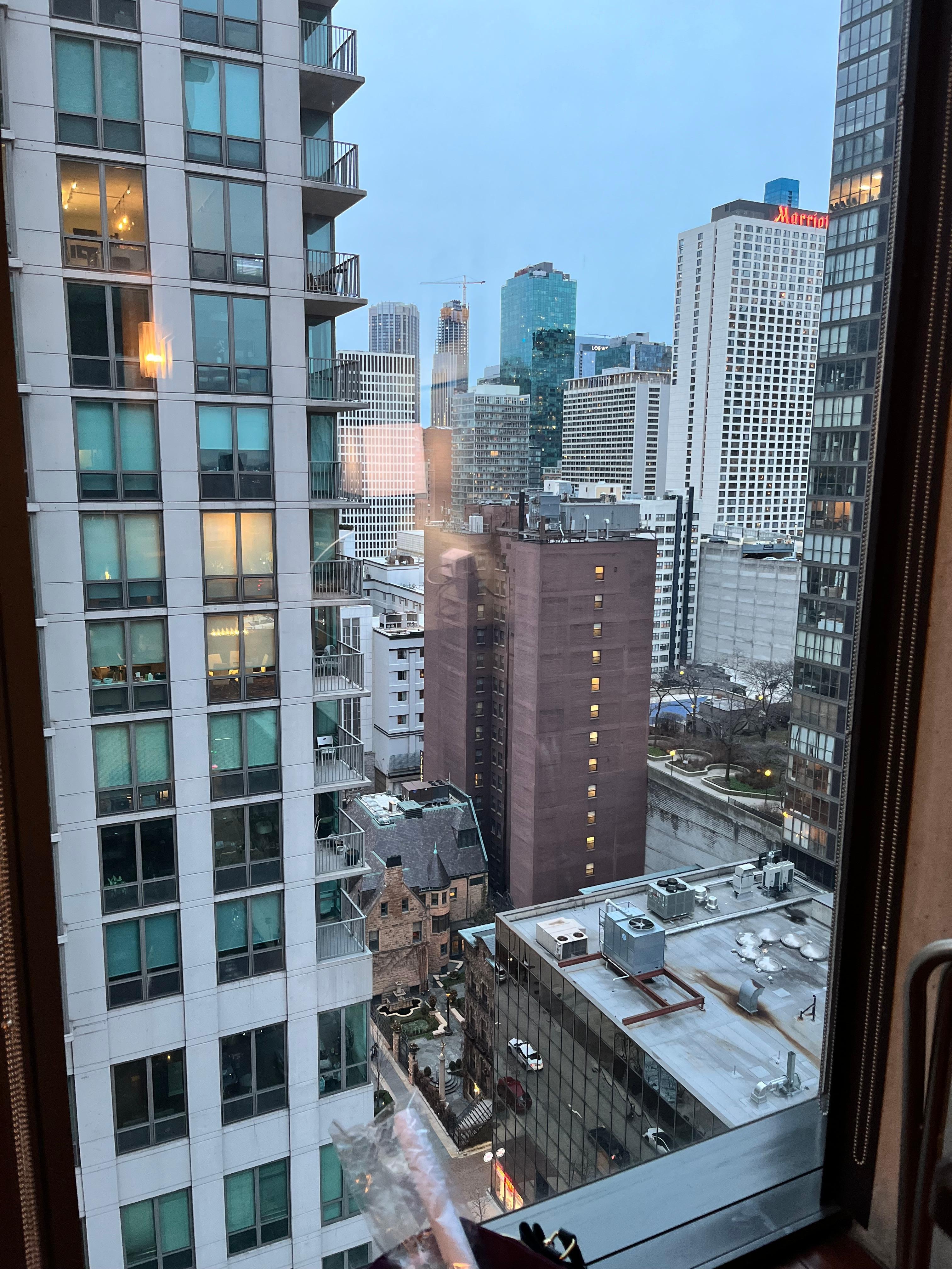 View out our hotel window