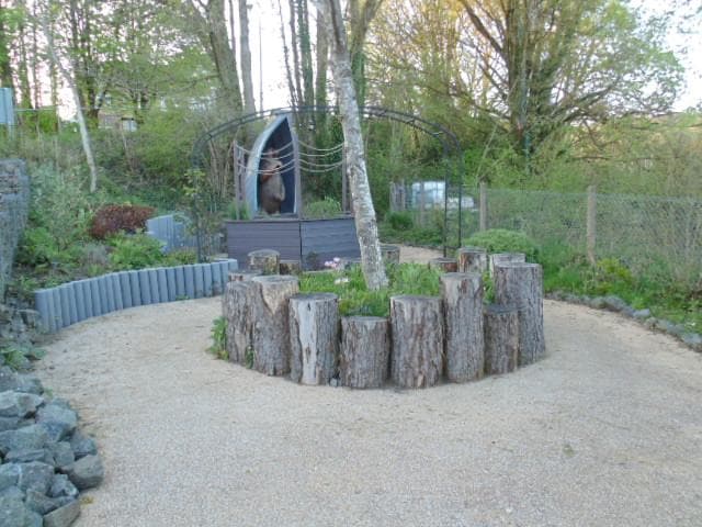 Sensory garden in the park in Llanwrytyd Wells, 5 minutes walk from hotel