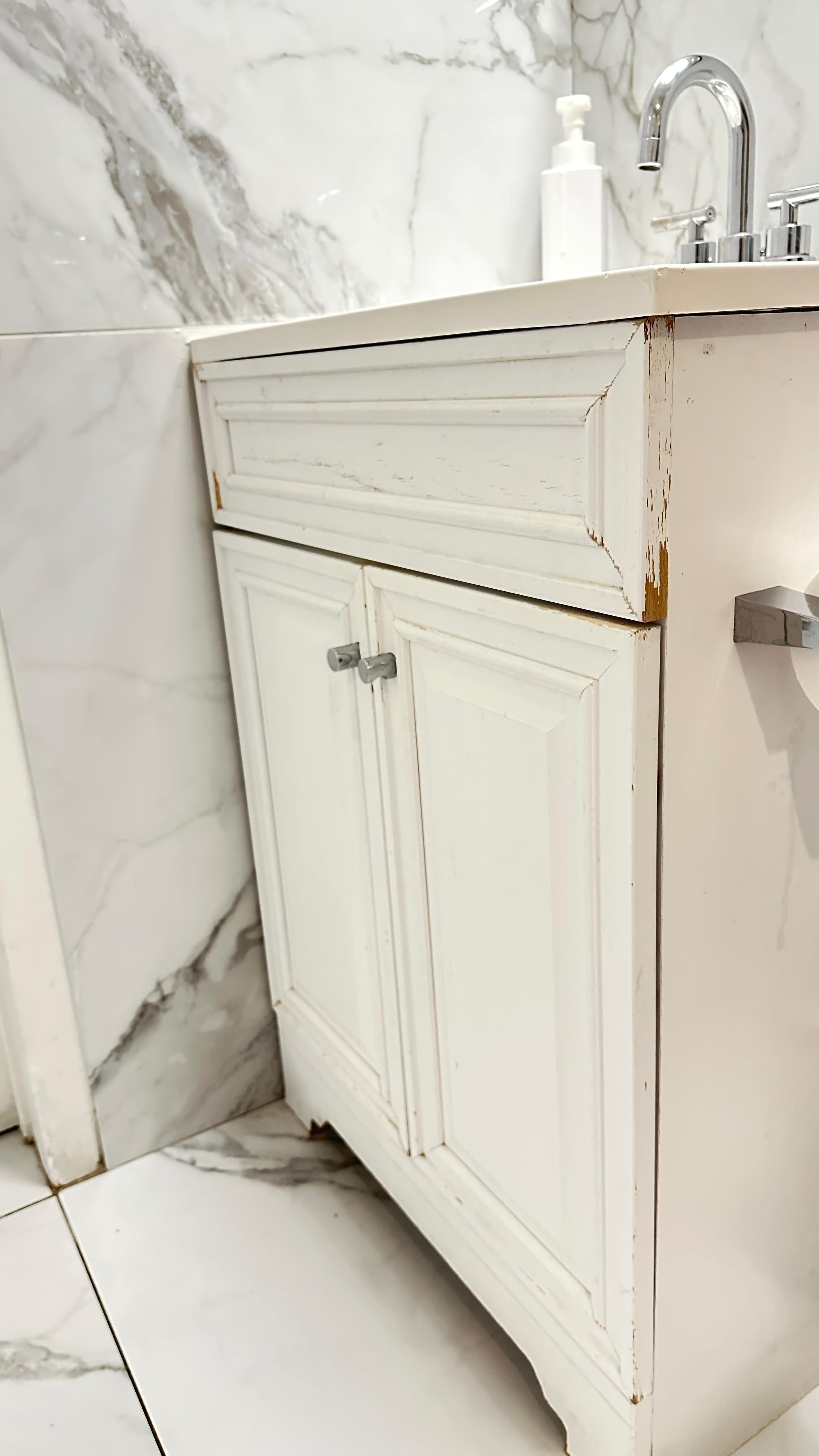 Worn vanity