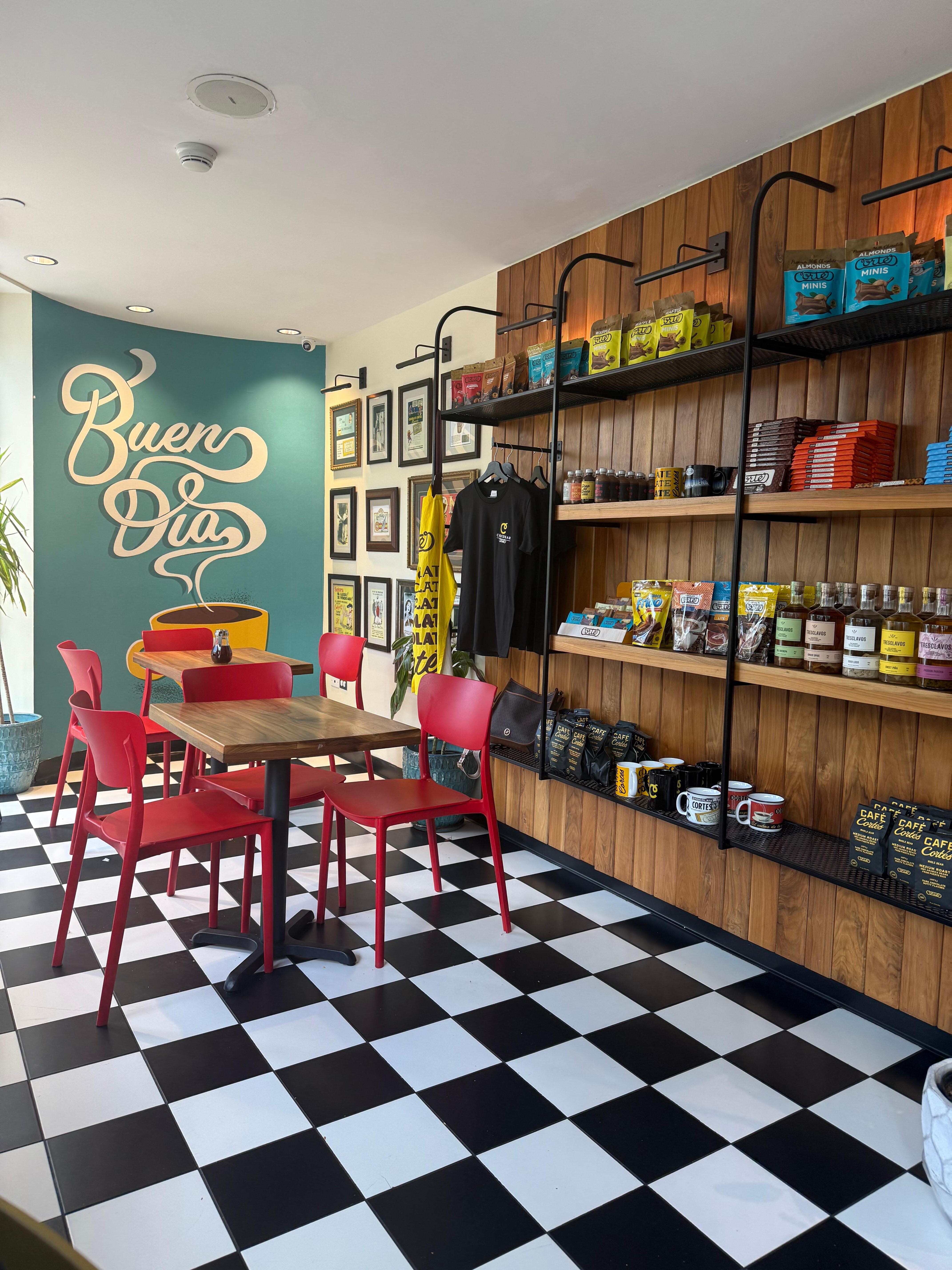 This was the cafe right downstairs