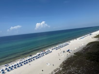 Day time balcony view to the west.