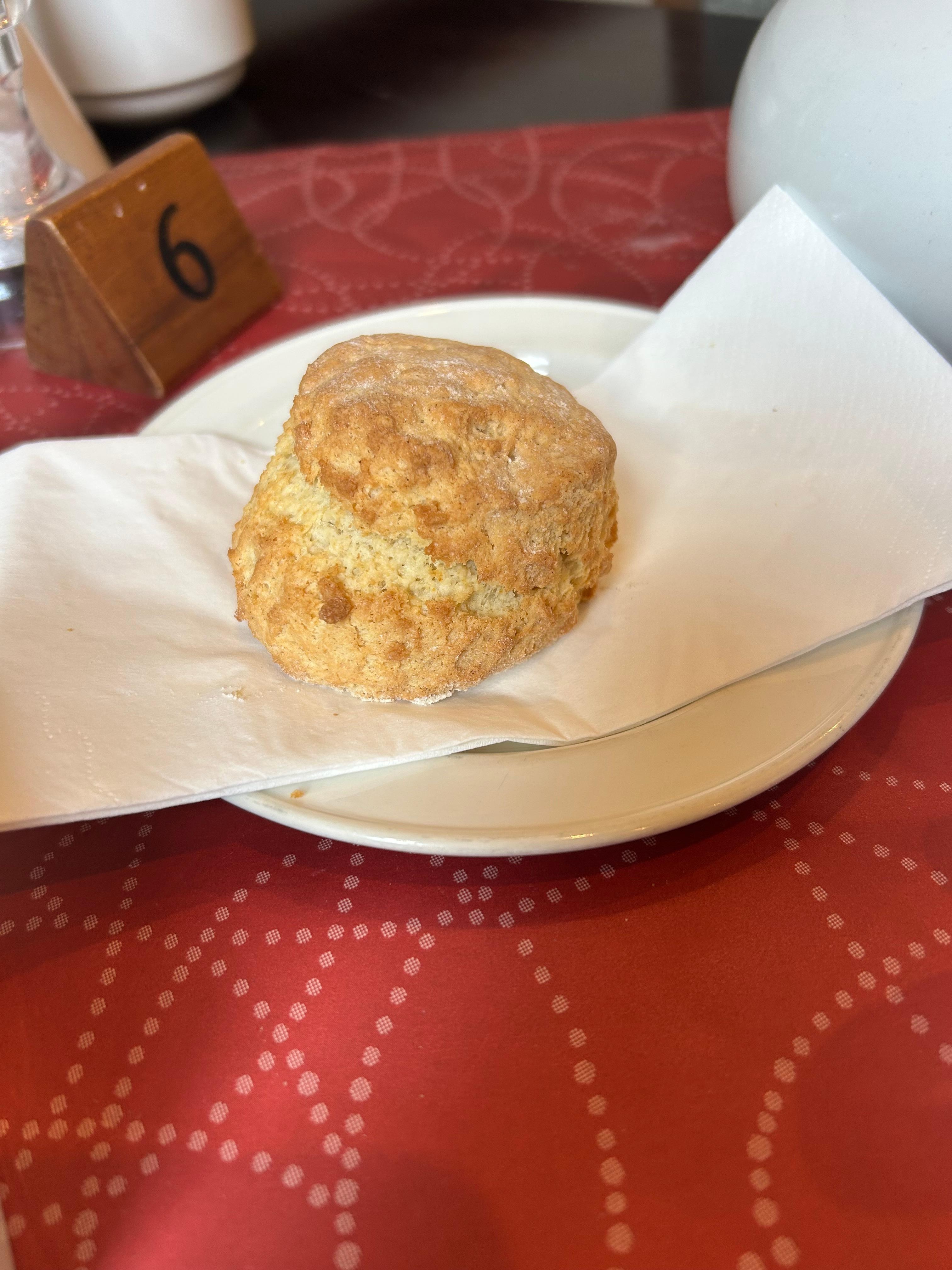 Fresh out of the oven scone. 