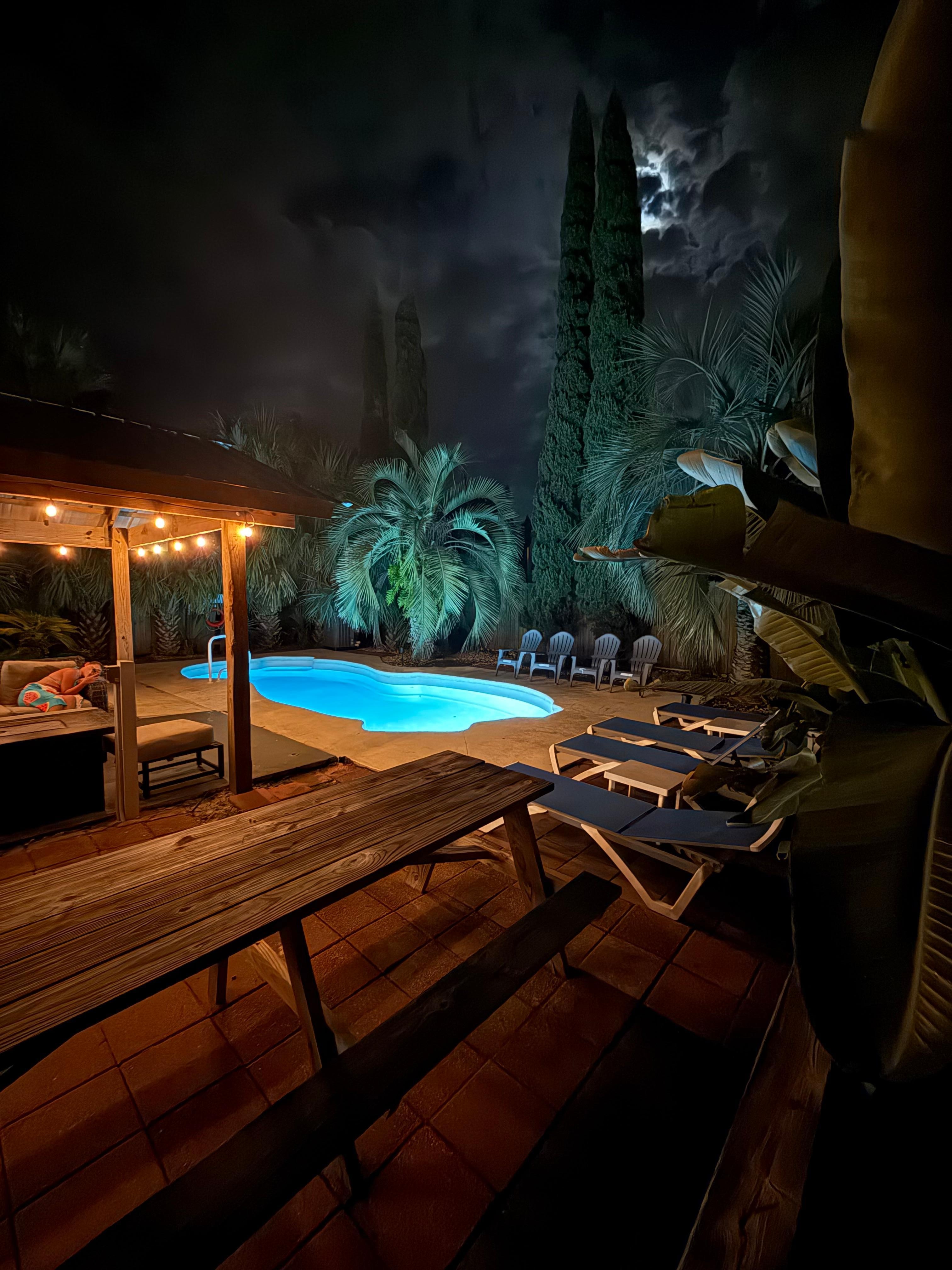 The pool area was so relaxing. 