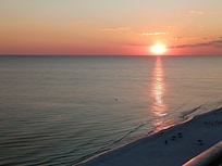 Perfect sunset from the balcony