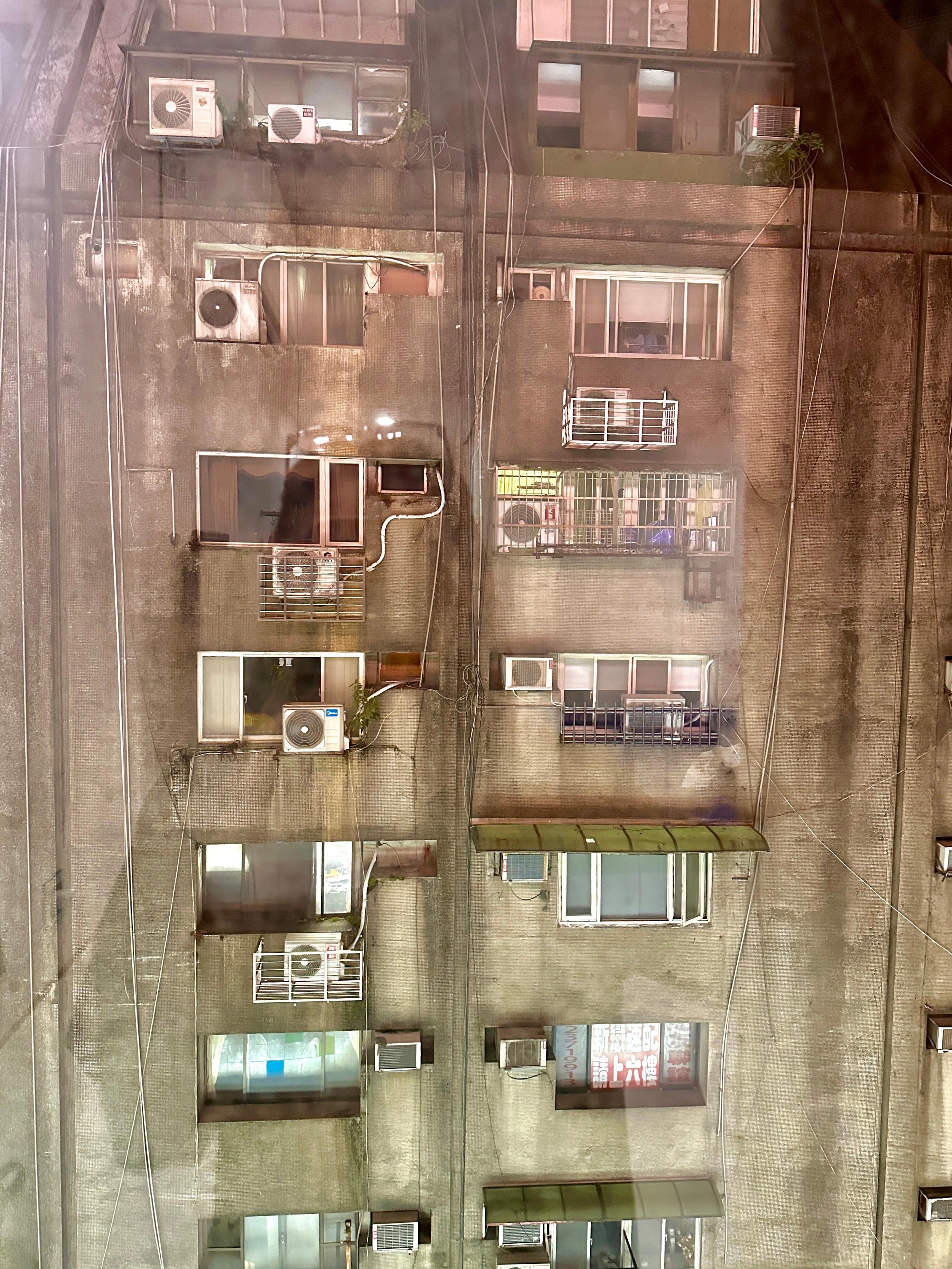 The window "view" we paid extra for