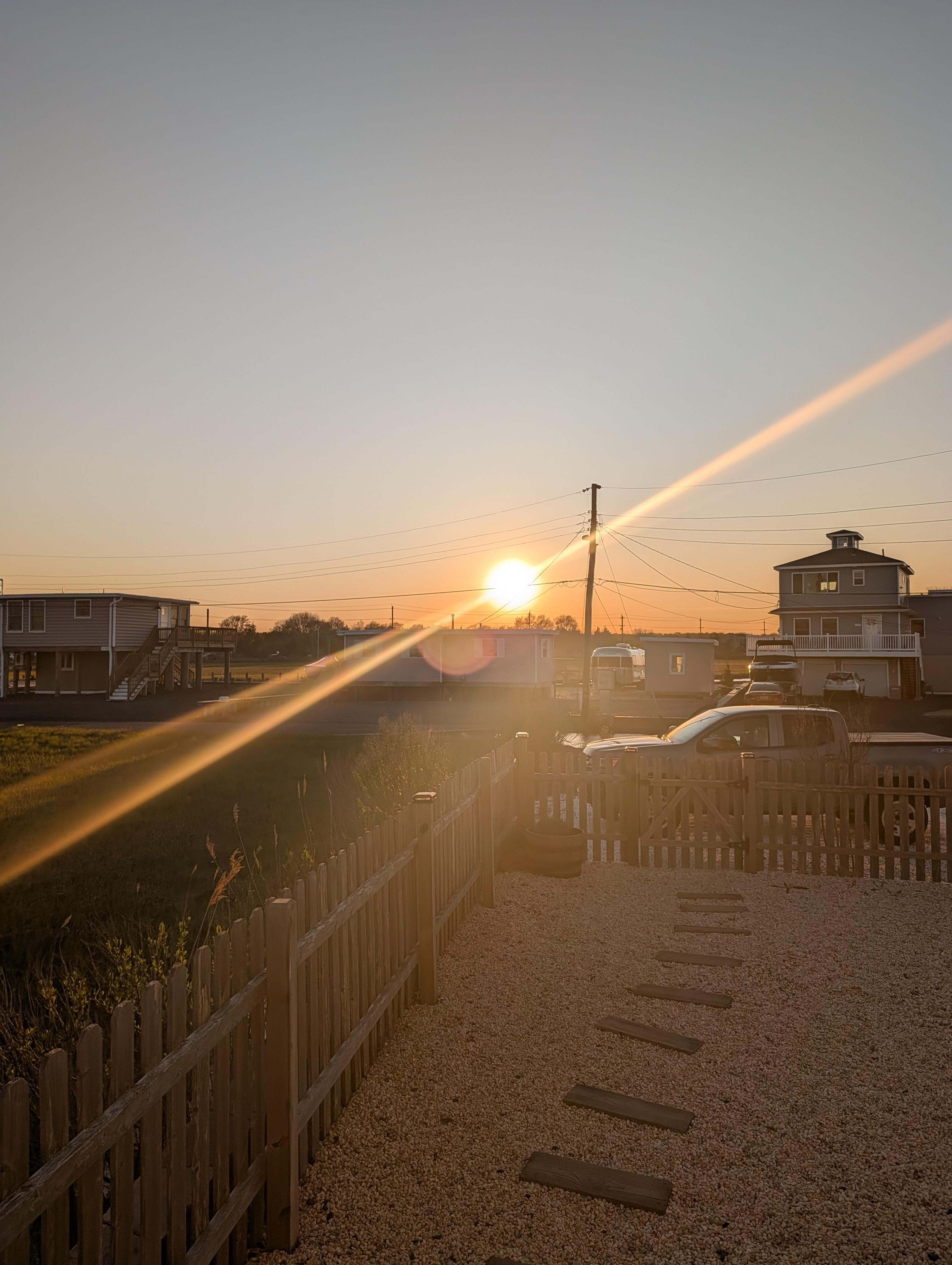 Sunset from the deck