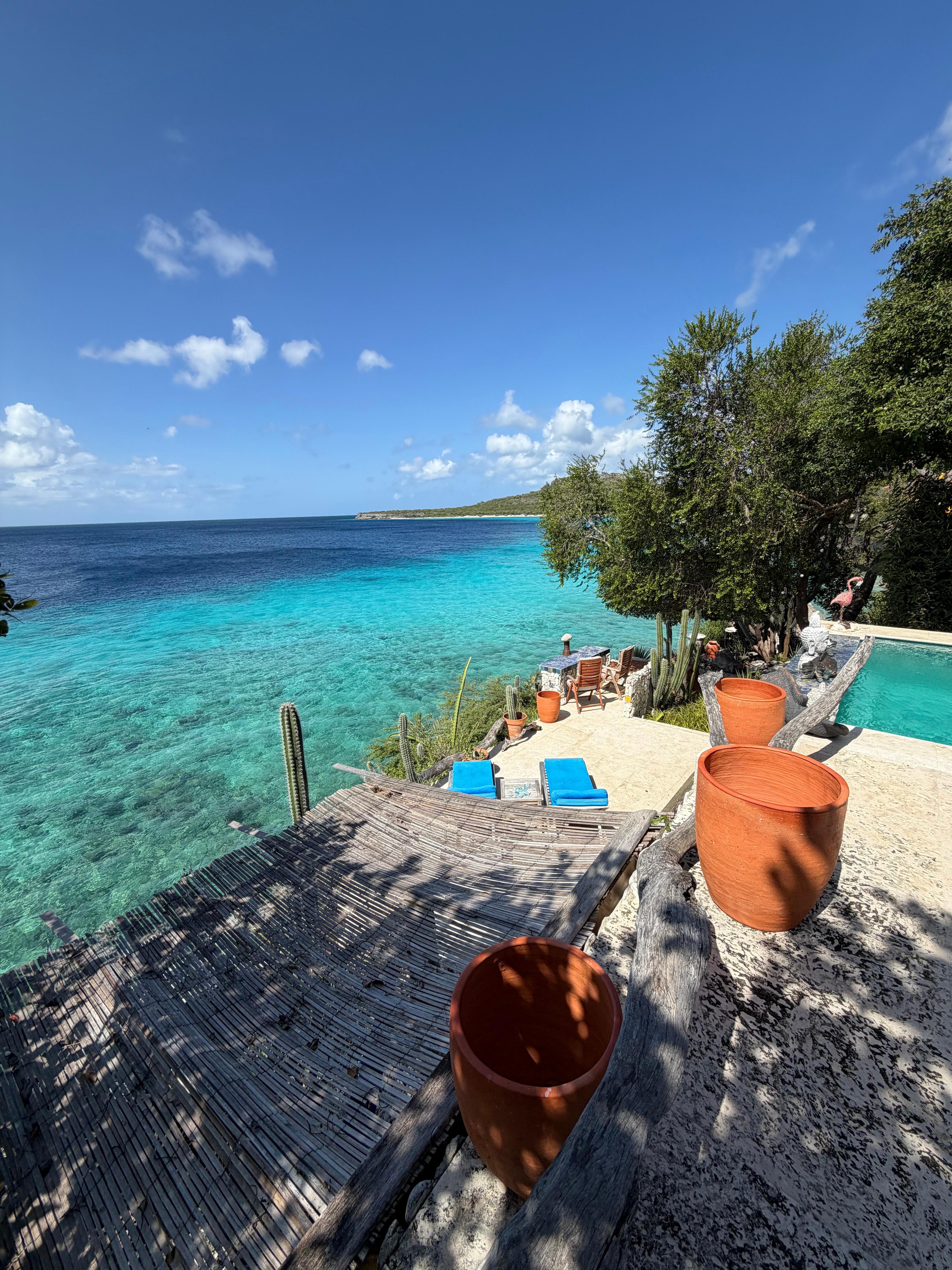 View from the lower patio