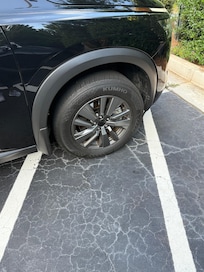 My Nissan cap missing. On 2 opposite tires.