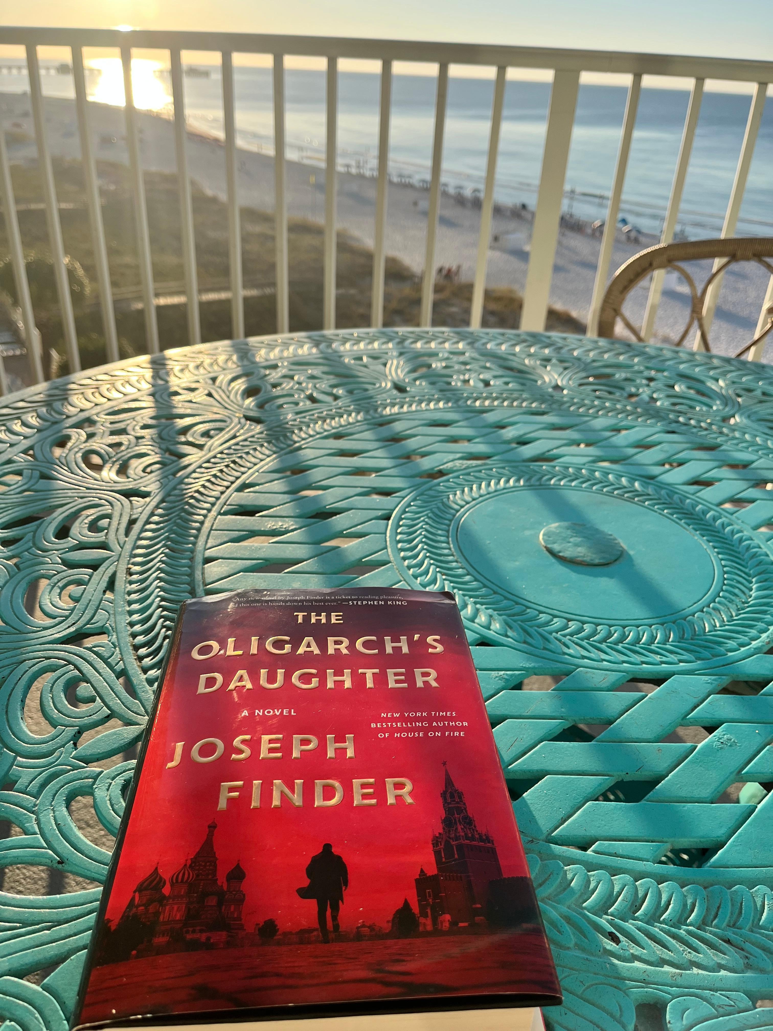 Enjoyed reading on the balcony 