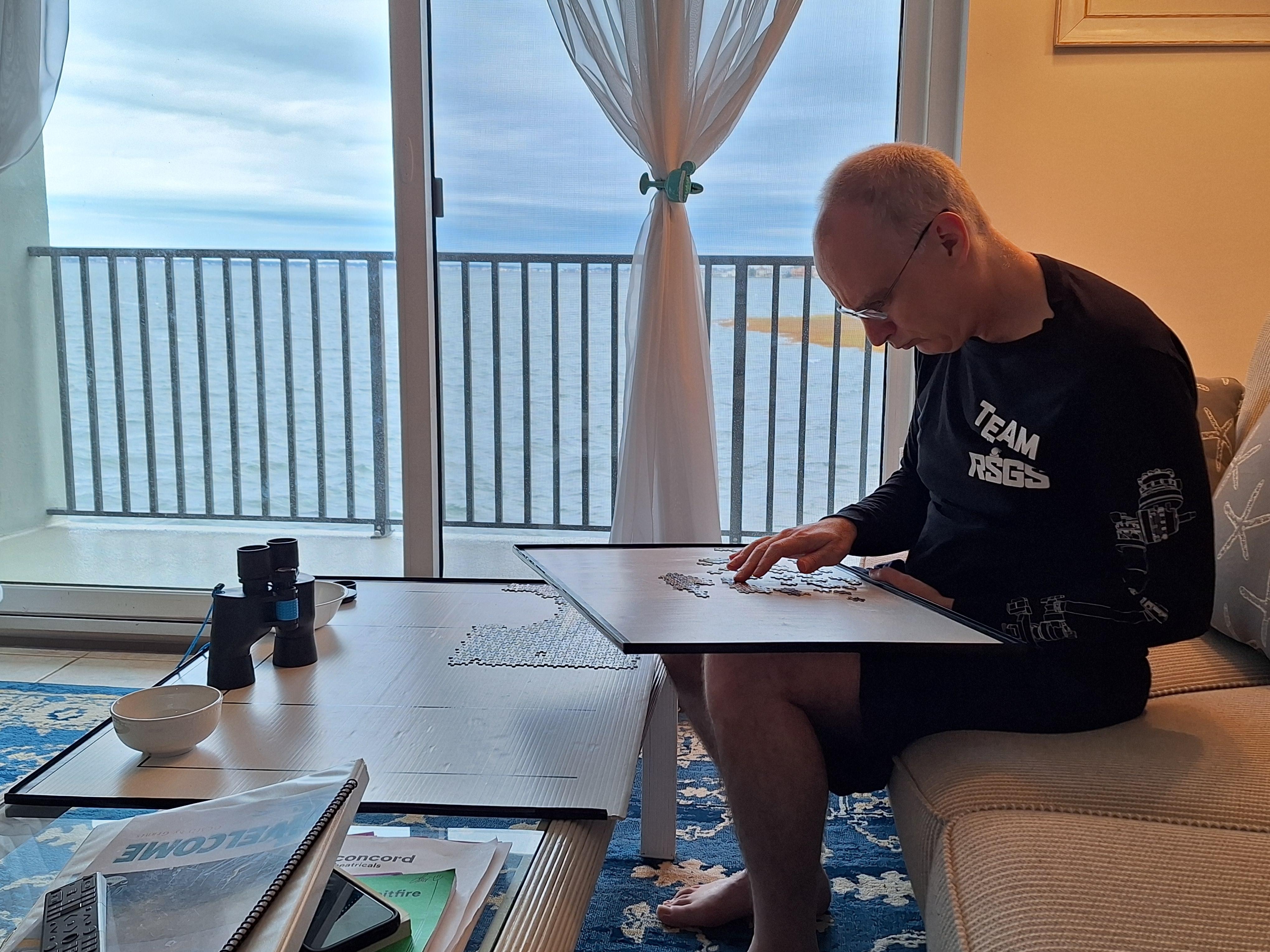 Working through the set of 10 puzzles - puzzle boards are ours