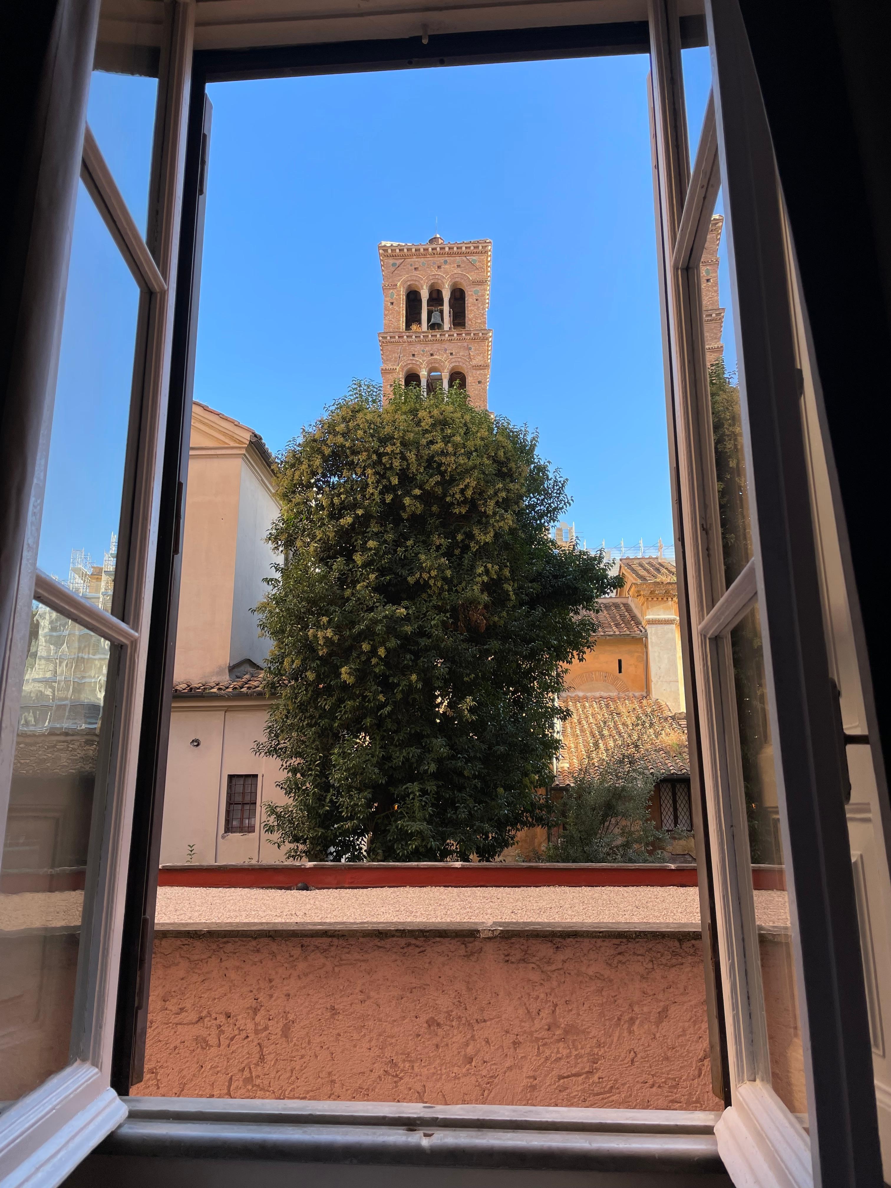 Morning view from our bedroom window.