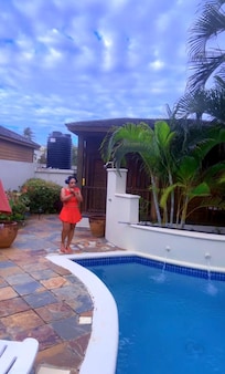 At the poolside