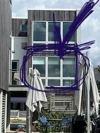 2 floors to rent. We were in the bottom floor. Renters above us and owners in the main house