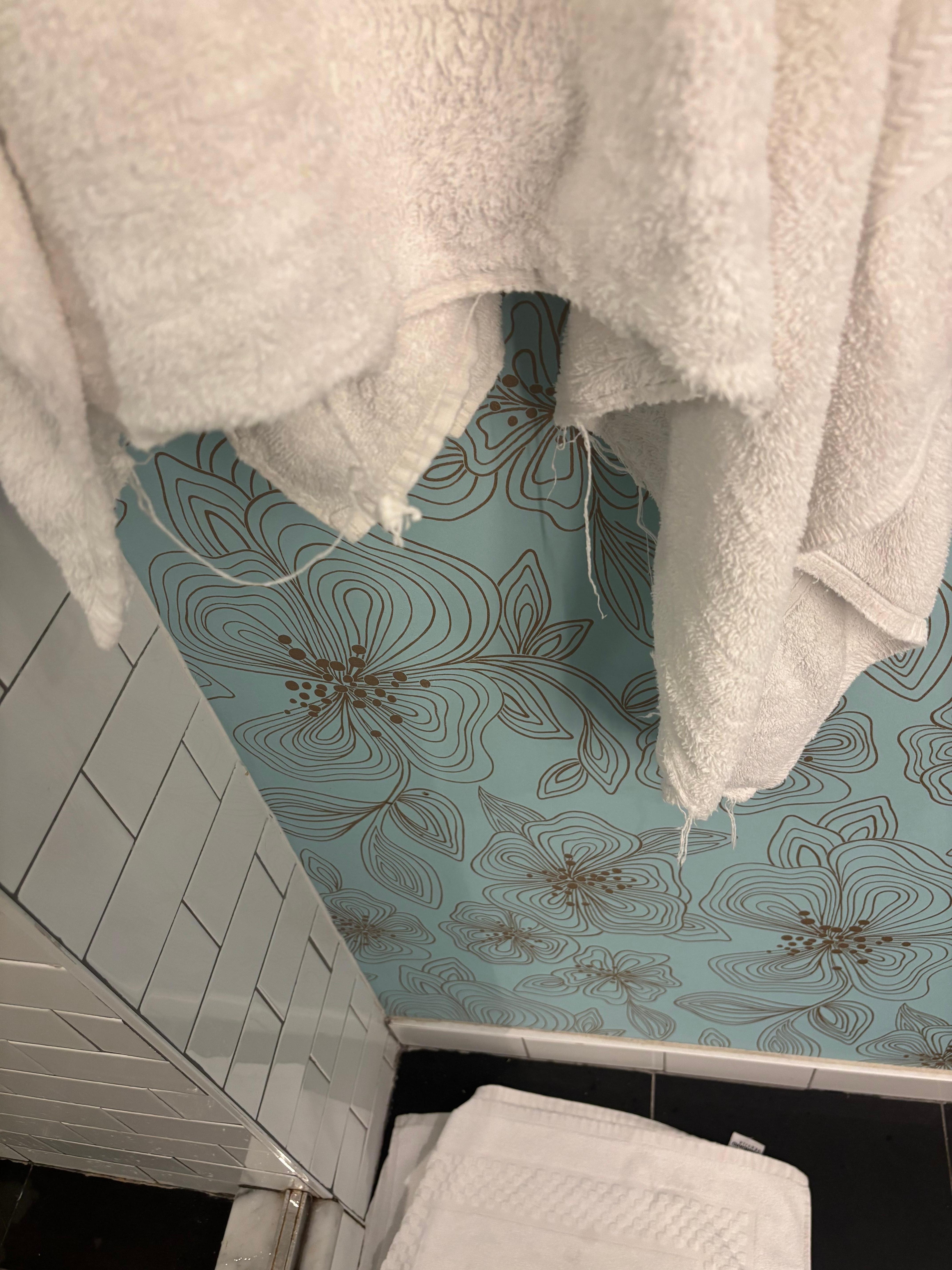 No excuse for horrible frayed towels. 