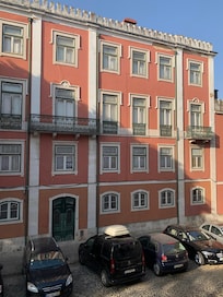 The building across the street is not occupied