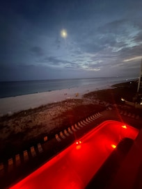 Balcony view of one pool