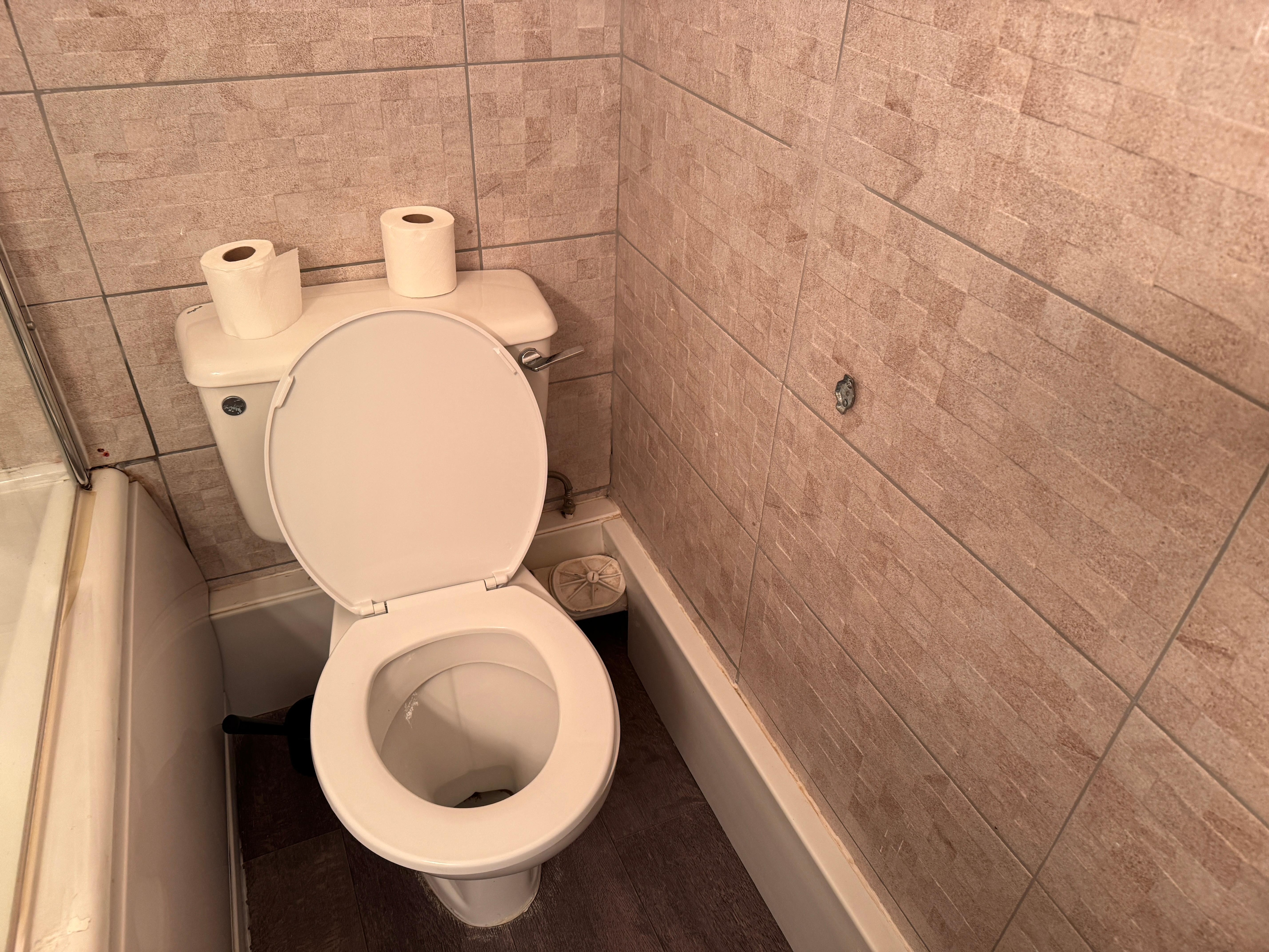 Missing toilet roll holder