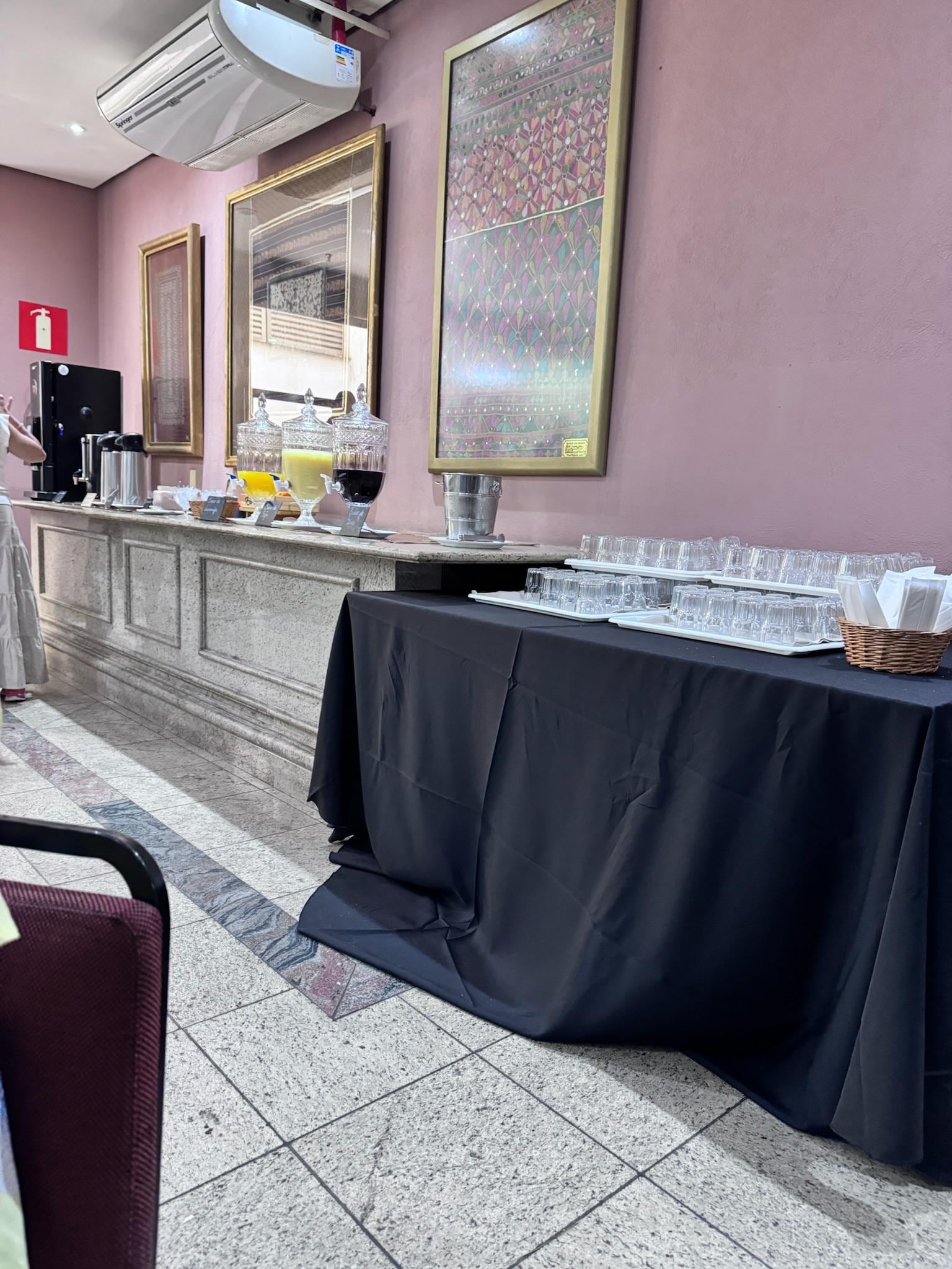 Serviço do café da manhã 