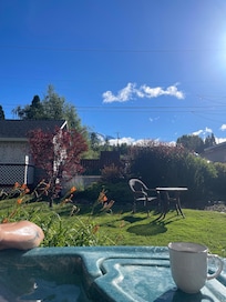 From the hot tub