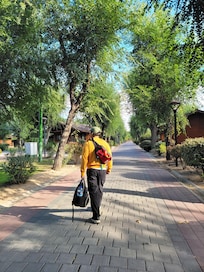 Strolling one of the pathways