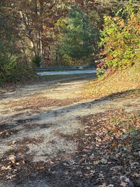 From porch to road, not secluded