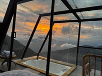 Sunset view from bed