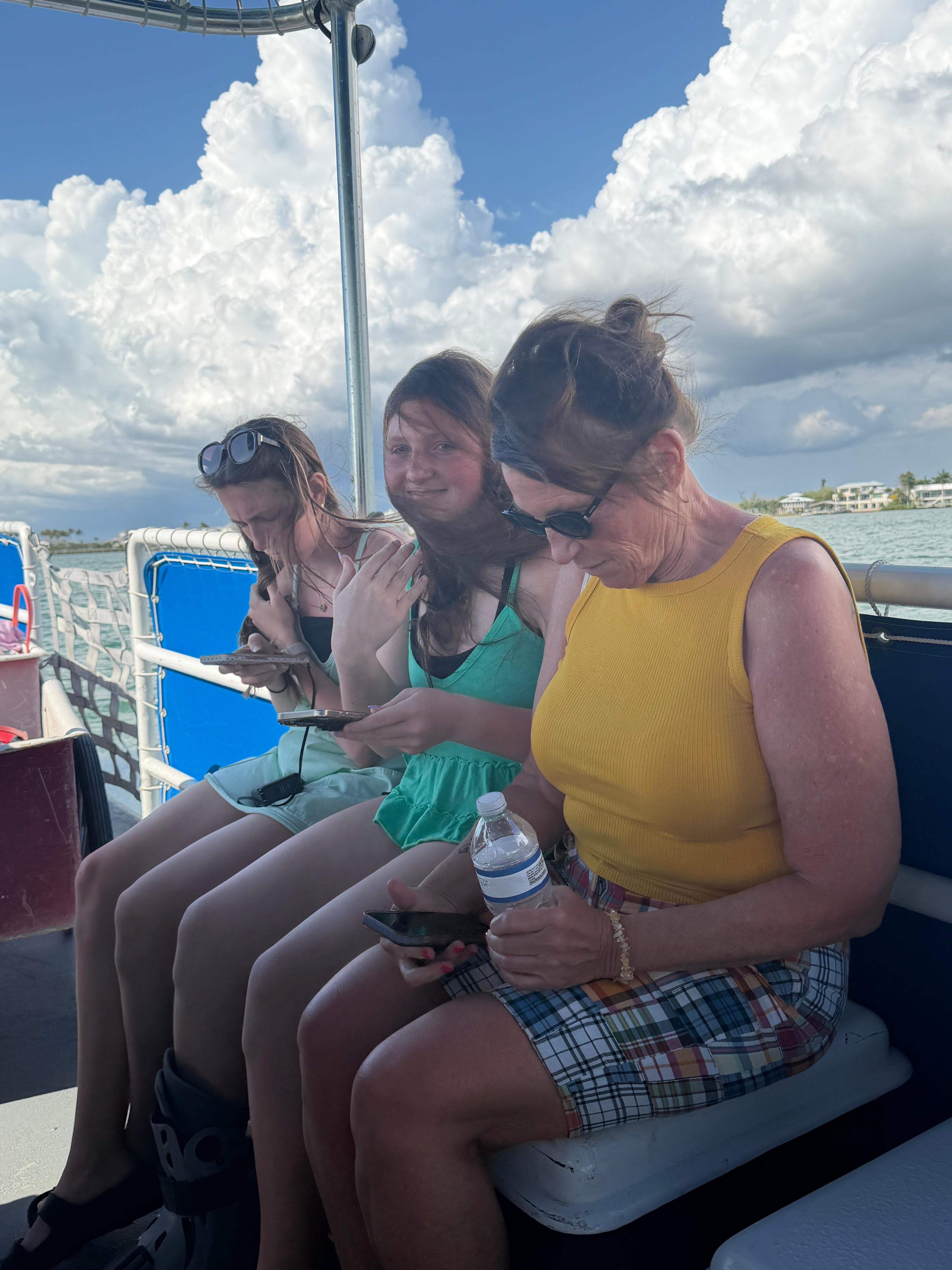 On the ferry!  Pay attention to the ferry schedule!  