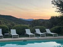 Sunset over the hills